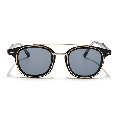 Milano | Golden Wayfarer Sunglasses | Grey Lens - MG7106