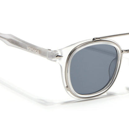 Milano | Silver & Matt Grey Wayfarer Sunglasses | Grey Lens - MG7107