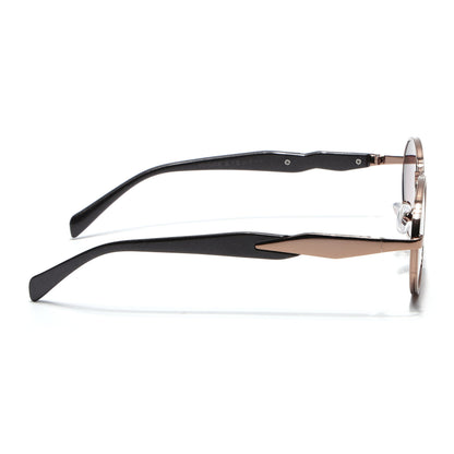 Celeste Oval Sunglasses for Men & Women (Brown & Clear Lens | Brown Frame - MG7244)