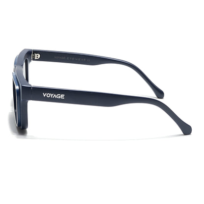 Smuggler | Navy Blue & Silver Unisex Sunglasses | Black Lens - MG6423