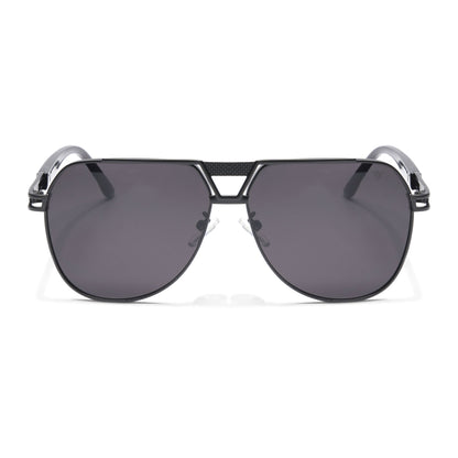 Aviator Sunglasses (Black Lens | Black Frame  - MG5203)