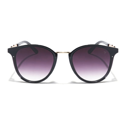 Vista | Cateye Sunglasses (Grey & Clear Lens | Black Frame - MG3187)