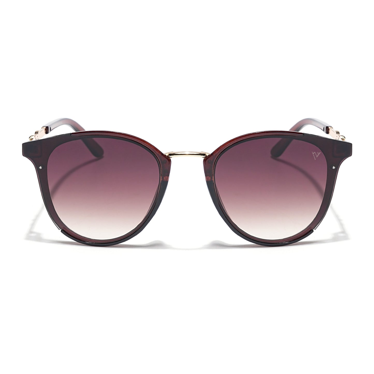 Vista | Cateye Sunglasses (Brown & Clear Lens | Dark Brown Frame - MG3188)