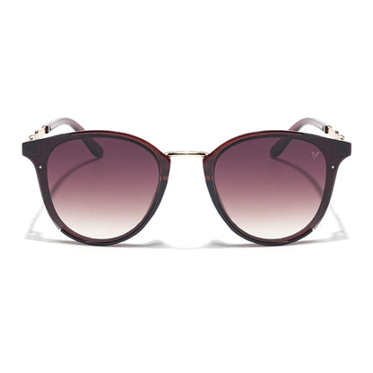 Vista | Cateye Sunglasses (Brown & Clear Lens | Dark Brown Frame - MG3188)