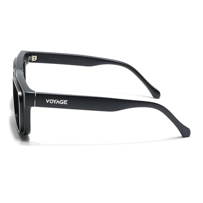 Smuggler | Matt Black & Silver Unisex Sunglasses | Black Lens - MG6421