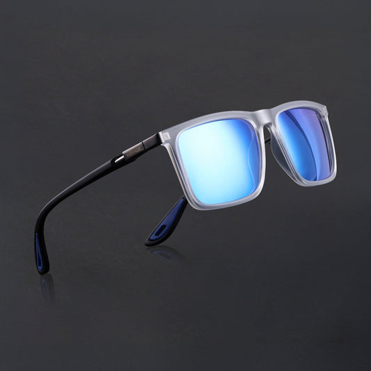 Beast 2.0 | Aqua Blue Reflector Polarized Square Sunglasses | PMG6652
