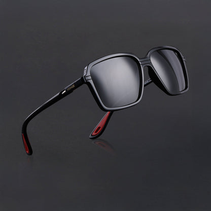 Hydra | Shine Black Polarized Square Sunglasses | PMG6653