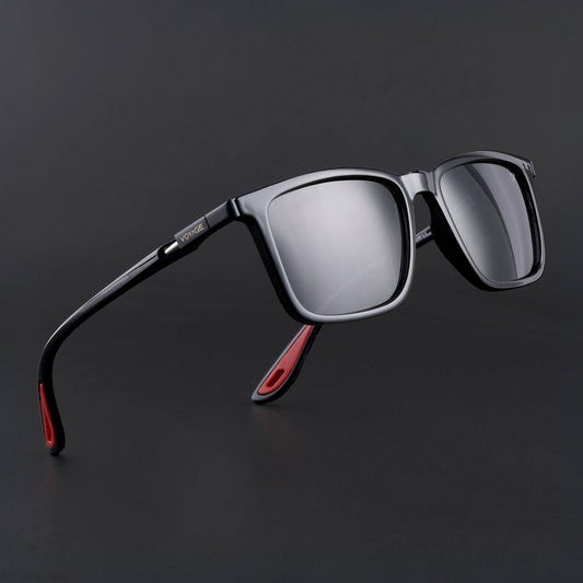 Beast | Shine Black Polarized Square Sunglasses |  PMG6633