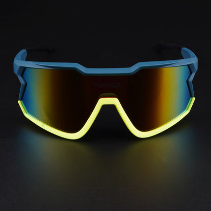 Voyage Select Drift Sunglasses (Multicolor Lens | Blue & Yellow Frame - SLMG6314)
