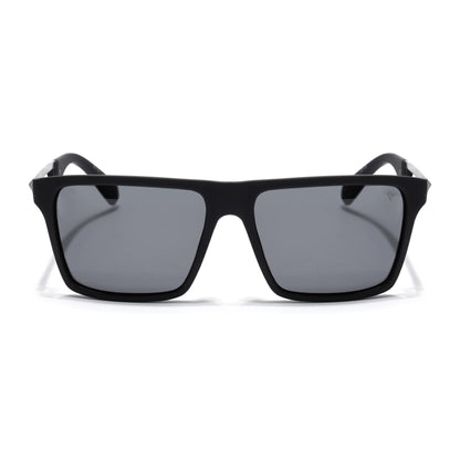 Wayfarer Polarized Sunglasses for Men & Women (Black Lens | Matt Black Frame - PMG7359)