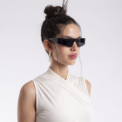Xylar | Black Polarized Wrap Around Sunglasses - PMG4022
