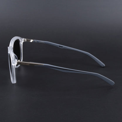 Square Polarized Sunglasses | Black Lens | Transparent Frame - PMG6793