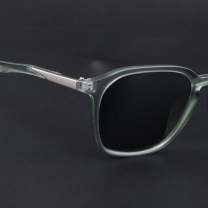 Square Polarized Sunglasses | Olive Lens | Olive Frame - PMG6796