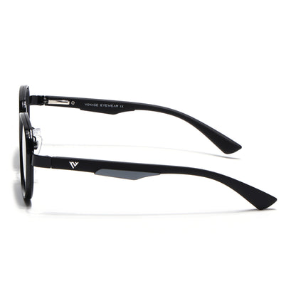 Square Sunglasses for Men & Women (Black Lens | Shine Black Frame - MG7339)