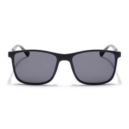 Wayfarer Polarized Sunglasses (Black Lens | Matt Black Frame - PMG5042)