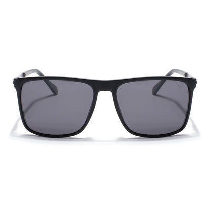 Wayfarer Polarized Sunglasses (Black Lens | Matt Black Frame - PMG5045)