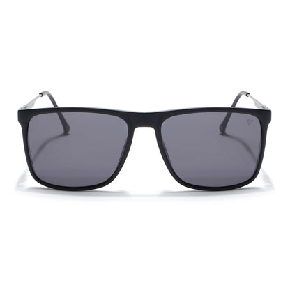 Wayfarer Polarized Sunglasses (Black Lens | Matt Black Frame - PMG5049)