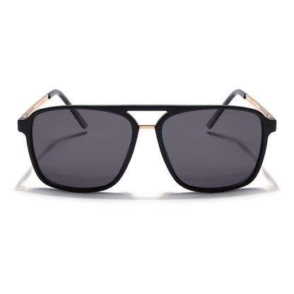 Nexus | Wayfarer Polarized Sunglasses (Black Lens | Matt Black Frame - PMG5054)