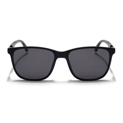 Wayfarer Polarized Sunglasses (Black Lens | Matt Black Frame - PMG5058)