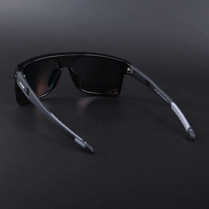 Wayfarer Polarized Sunglasses | Orange Lens | Shine Black Frame - PMG6803