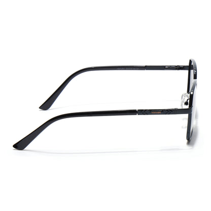 Square Polarized Sunglasses for Men & Women (Black Lens | Black Frame - VOYLB01-C1)