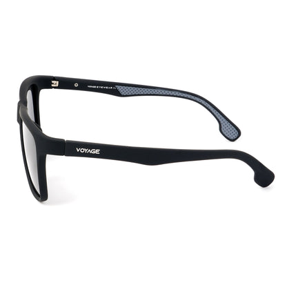Dunk Matte Black Wayfarer Polarized Sunglasses | Black Lens - PMG5254