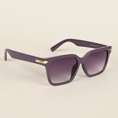 Purple & Clear Wayfarer Sunglasses (W9017MG4253)