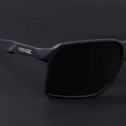 MountX | Matt Black Wrap Around Polarized Sunglasses | Black Lens - PMG6739
