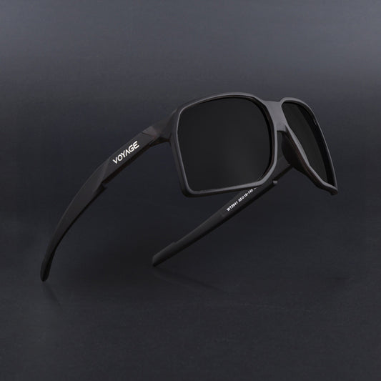 MountX | Grey Wrap Around Polarized Sunglasses | Black Lens - PMG6741