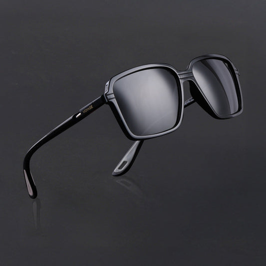 Hydra | Matt Black Polarized Square Sunglasses | PMG6654