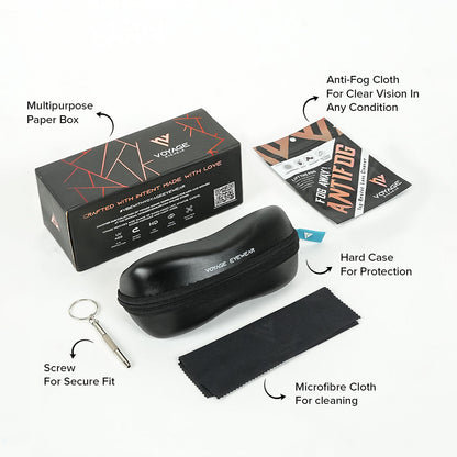 Wayfarer Sunglasses (Black Lens | Black Frame - MG5385)
